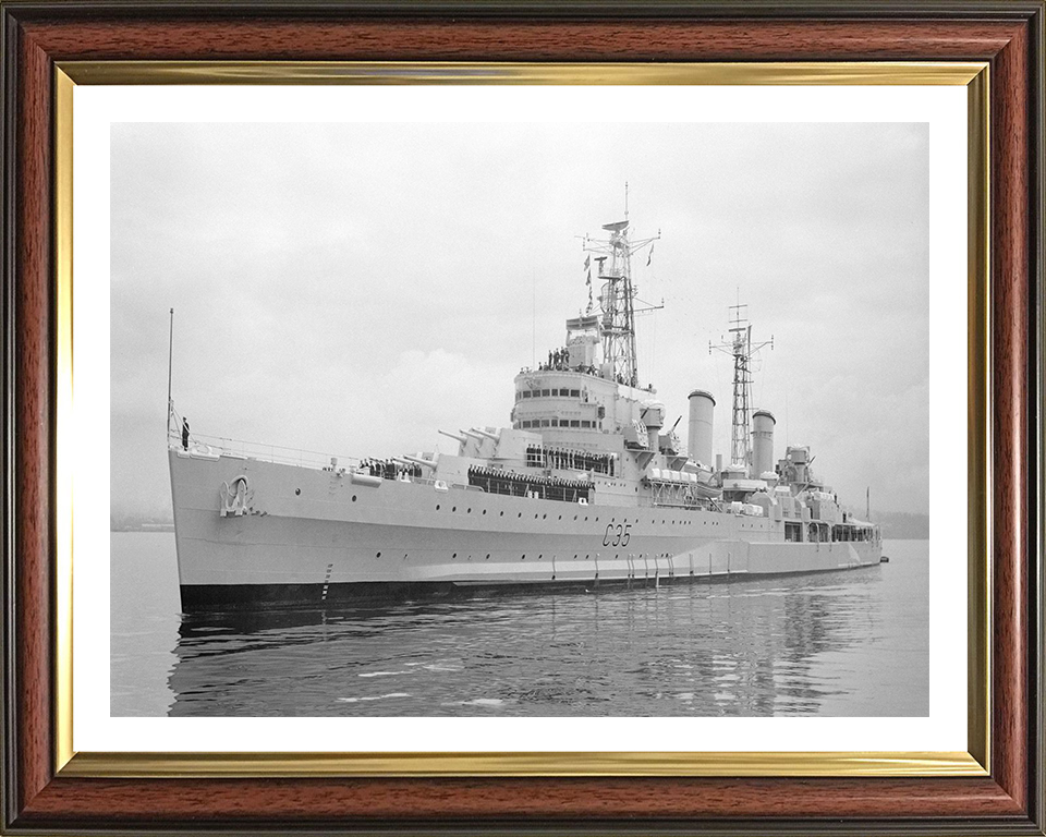 HMS Belfast C35 Royal Navy Town class light cruiser Photo Print or Framed Print - Hampshire Prints