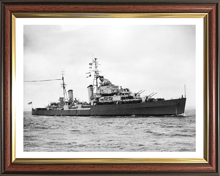 HMS Argonaut (61) Royal Navy Dido class light cruiser Photo Print or Framed Photo Print - Hampshire Prints