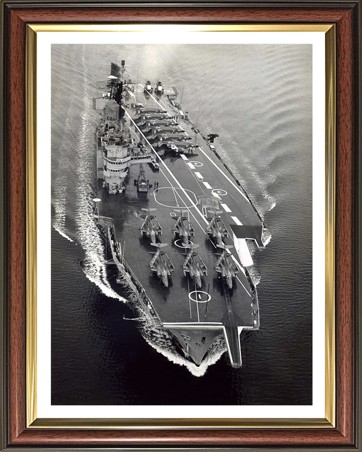 HMS Ark Royal R09 Royal Navy Audacious class aircraft carrier Photo Print or Framed Print - Hampshire Prints