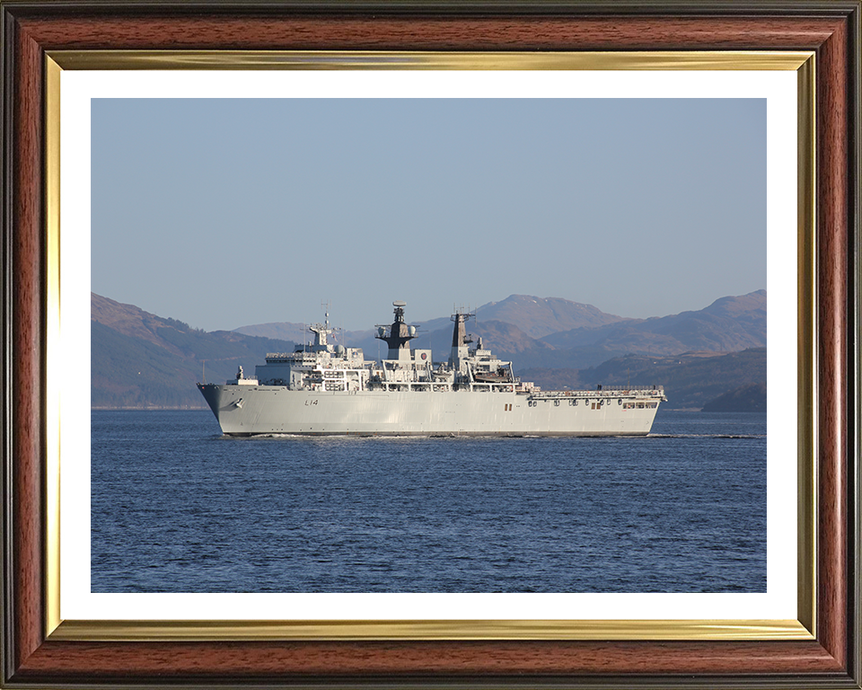 HMS Albion L14 Royal Navy Albion Class amphibious ship Photo Print or Framed Print - Hampshire Prints