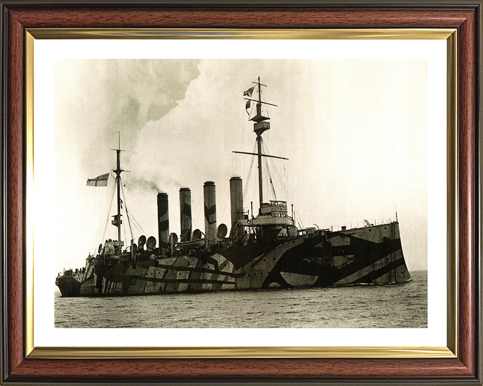 HMS Amphitrite (1898) Royal Navy Diadem class Cruiser Photo Print or Framed Photo Print - Hampshire Prints