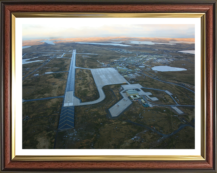 RAF Mount Pleasant Airport Falkland Islands Aerial Photo Print or Framed Photo Print - Hampshire Prints