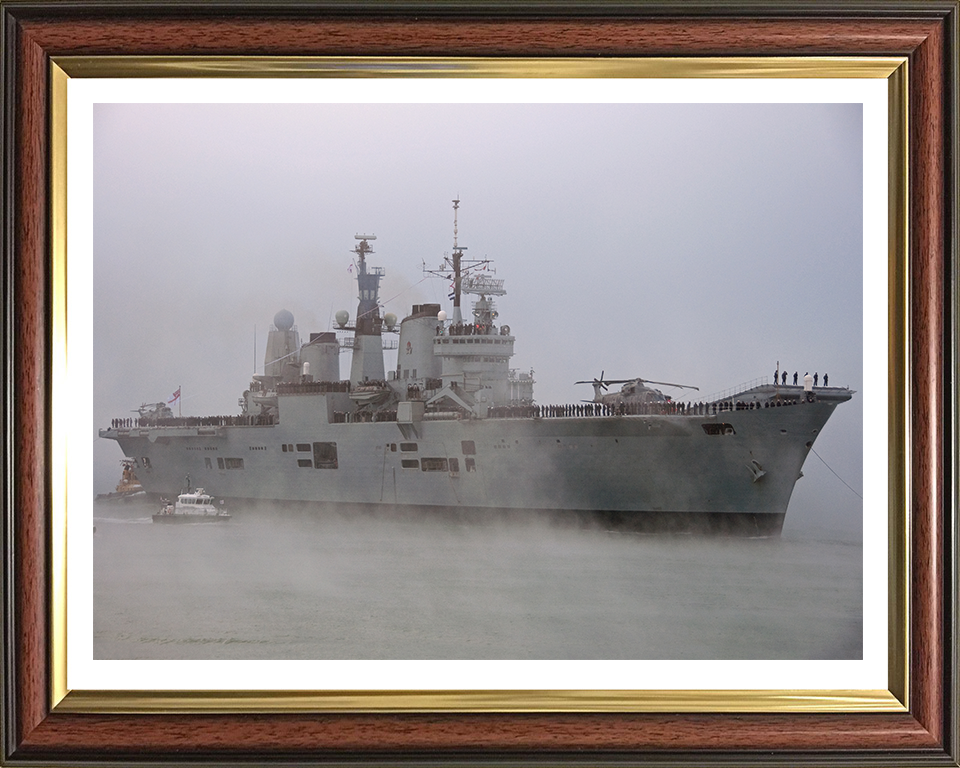 HMS Ark Royal R07 Royal Navy Invincible class aircraft carrier Photo Print or Framed Print - Hampshire Prints