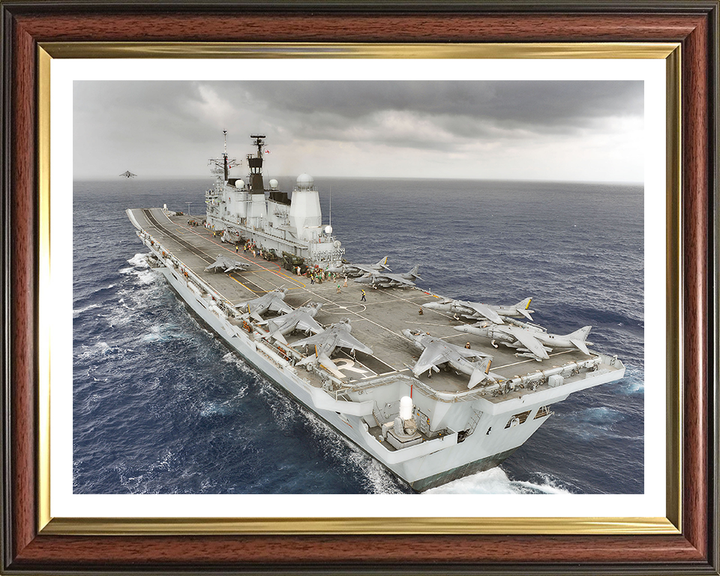 HMS Ark Royal R07 Royal Navy Invincible class aircraft carrier Photo Print or Framed Print - Hampshire Prints