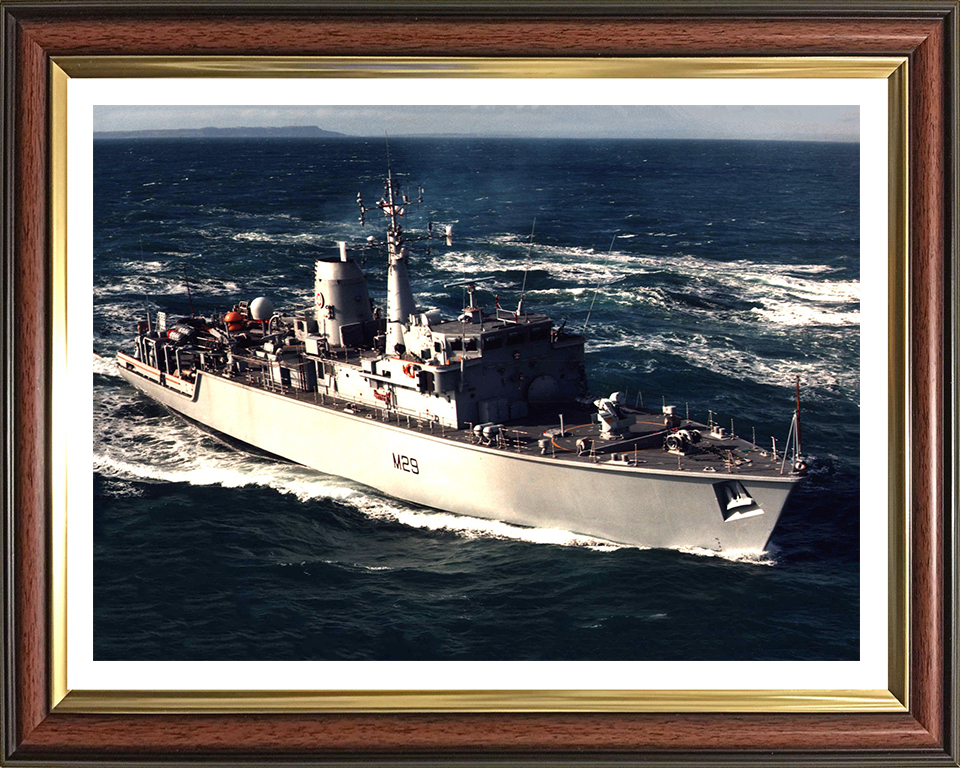 HMS Brecon M29 Royal Navy Hunt class mine countermeasures vessel Photo Print or Framed Print - Hampshire Prints