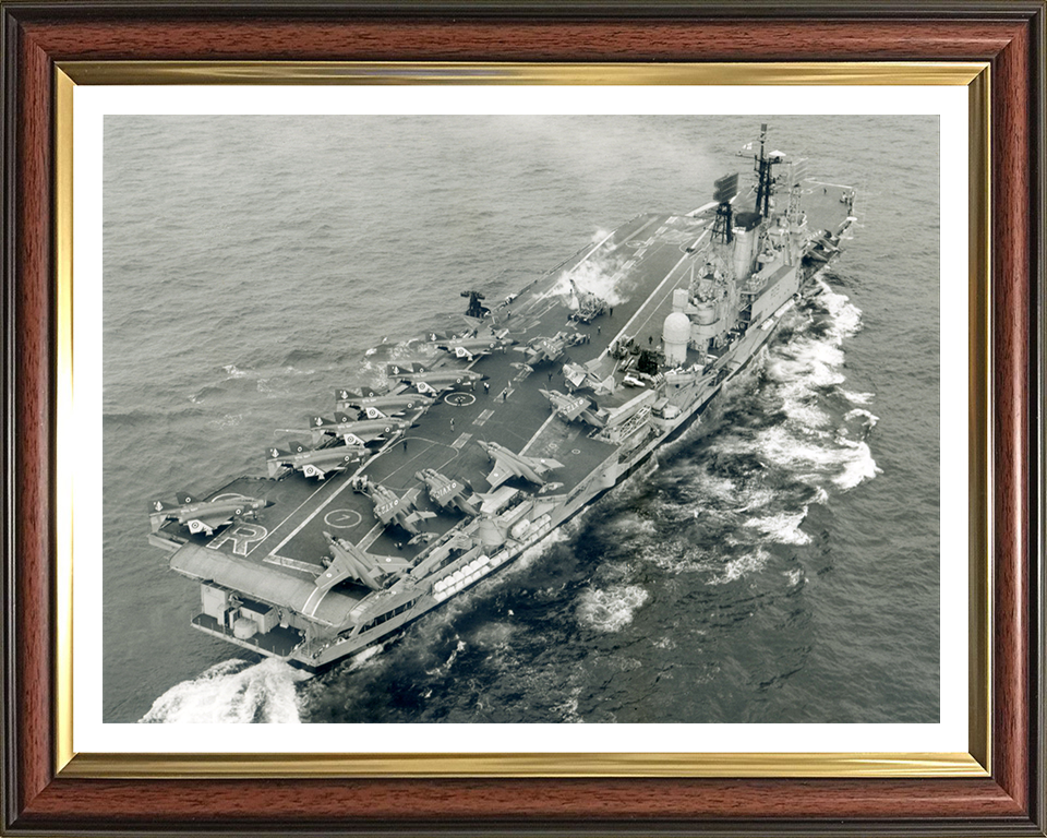 HMS Ark Royal R09 Royal Navy Audacious class aircraft carrier Photo Print or Framed Print - Hampshire Prints