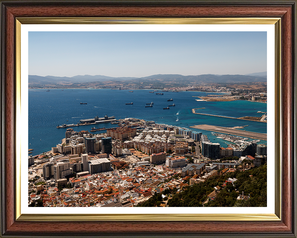 HM Naval Base Gibraltar Dockyard Aerial Photo Print or Framed Photo Print - Hampshire Prints