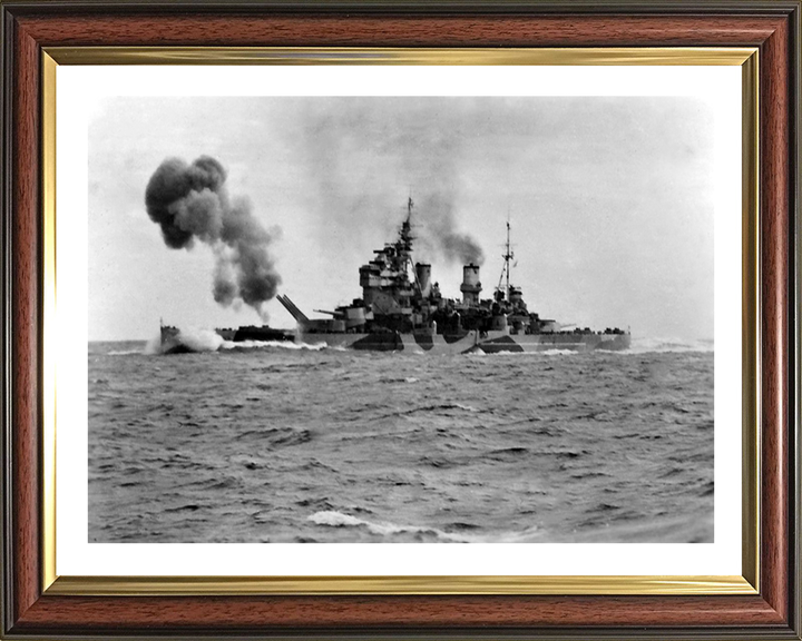 HMS Anson 79 Royal Navy King George V class battleship Photo Print or Framed Print - Hampshire Prints