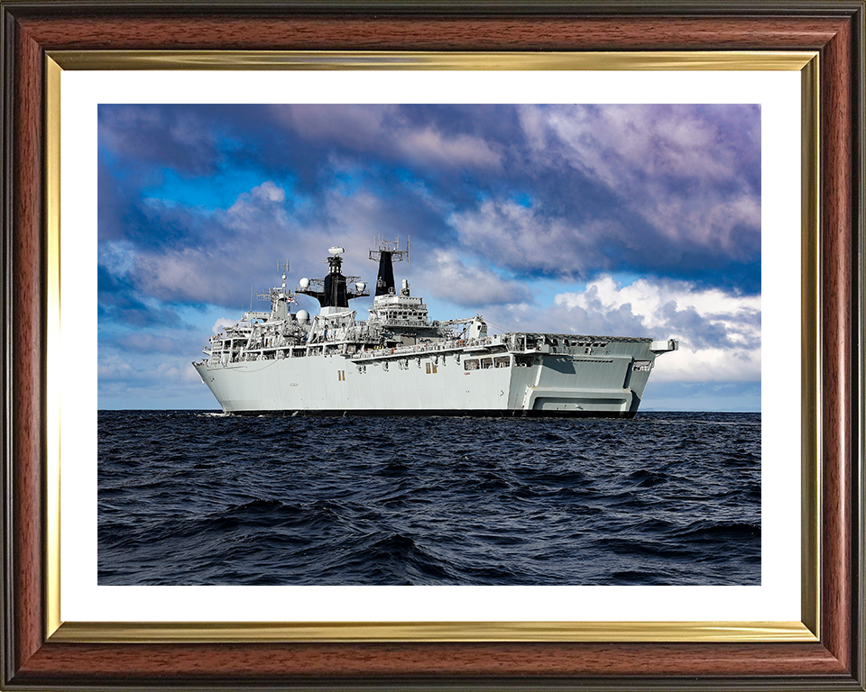 HMS Albion L14 Royal Navy Albion Class amphibious ship Photo Print or Framed Print - Hampshire Prints