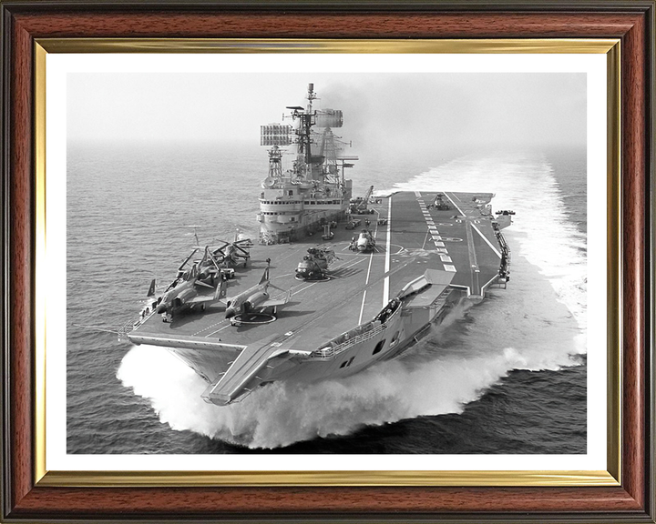 HMS Ark Royal R09 Royal Navy Audacious class aircraft carrier Photo Print or Framed Print - Hampshire Prints