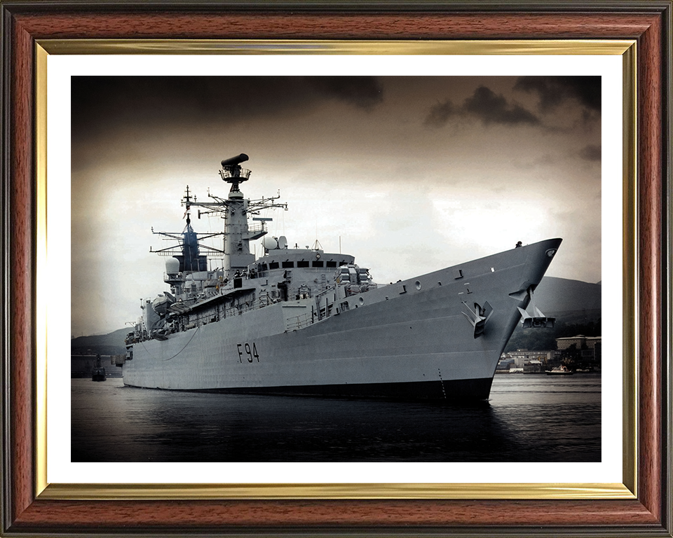 HMS Brave F94 Royal Navy Type 22 Frigate Photo Print or Framed Print - Hampshire Prints