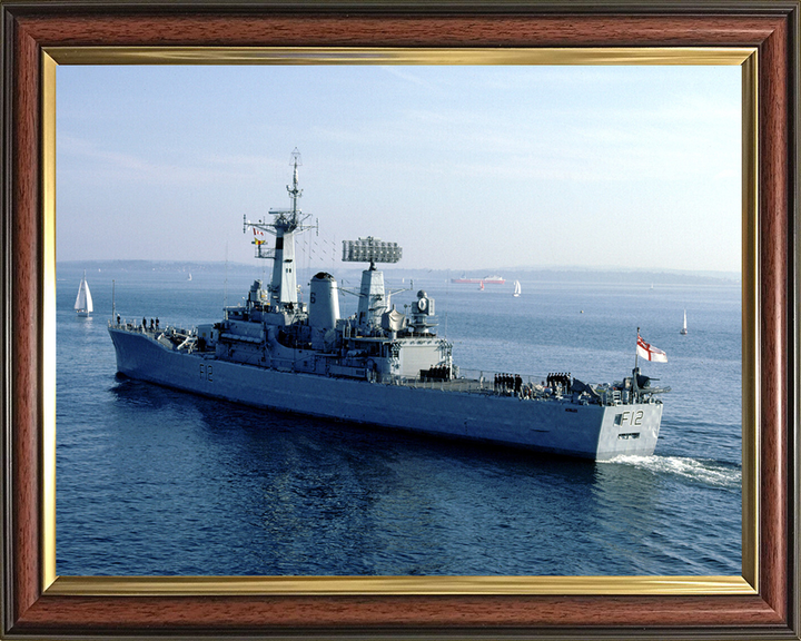 HMS Achilles F12 Royal Navy Leander Class Frigate Photo Print or Framed Print - Hampshire Prints