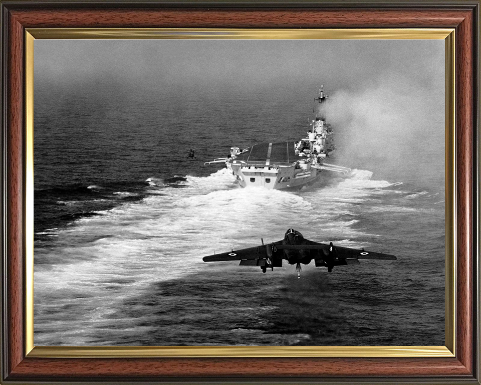 HMS Ark Royal R09 Royal Navy Audacious class aircraft carrier Photo Print or Framed Print - Hampshire Prints