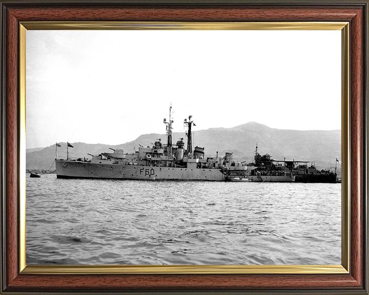 HMS Alacrity U60 Royal Navy Black Swan Class sloop Photo Print or Framed Print - Hampshire Prints