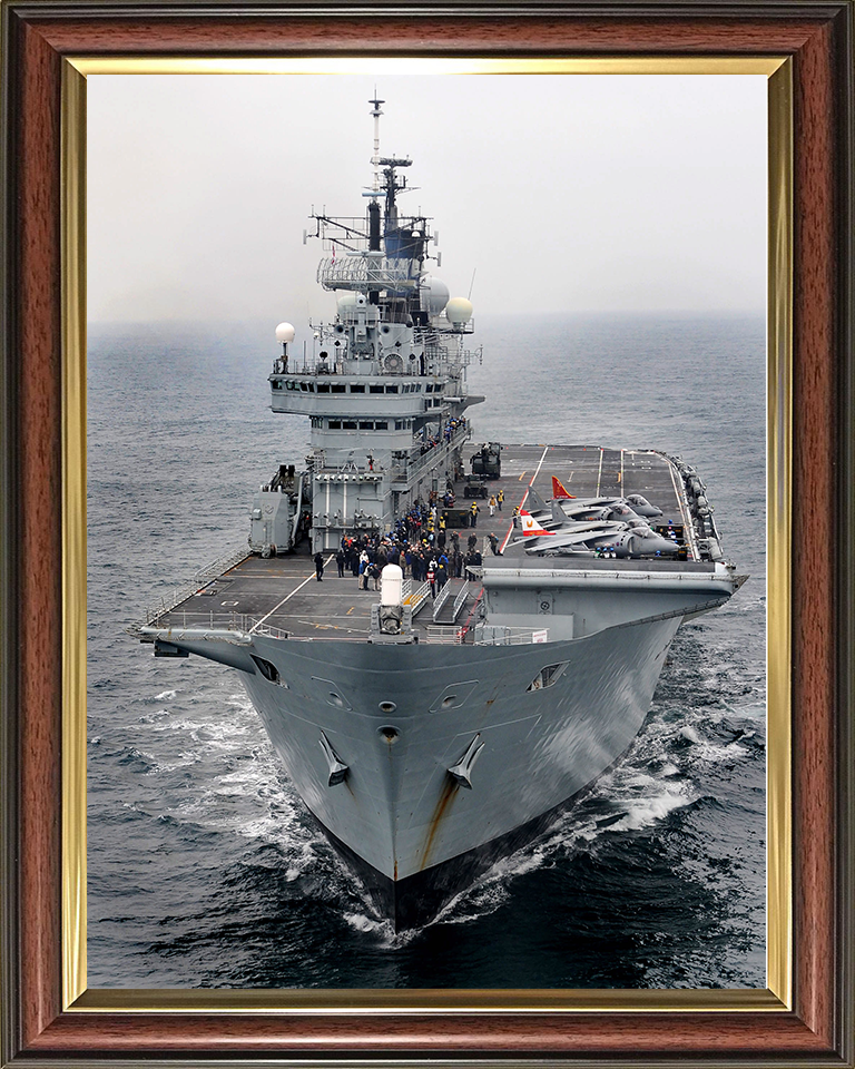 HMS Ark Royal R07 Royal Navy Invincible class aircraft carrier Photo Print or Framed Print - Hampshire Prints