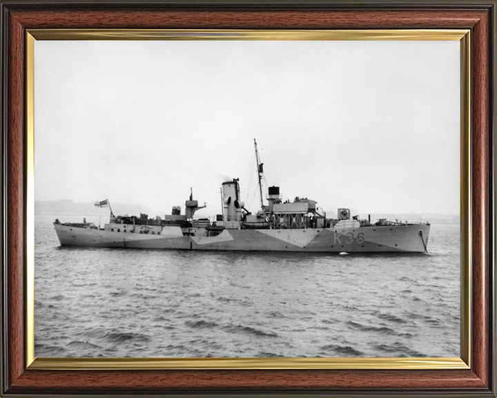 HMS Clematis K36 Royal Navy Flower class corvette Photo Print or Framed Print - Hampshire Prints