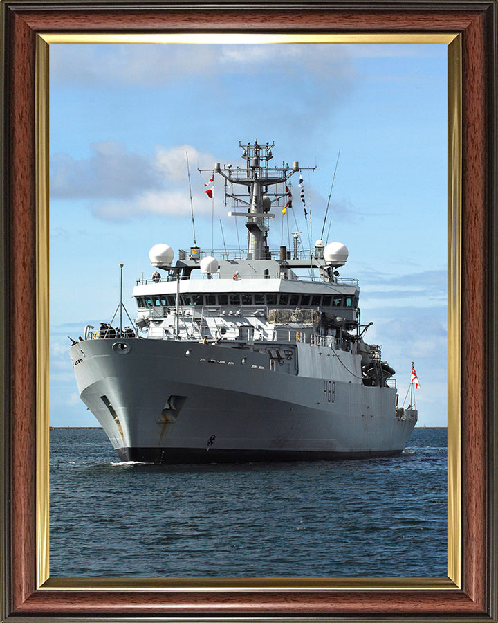 HMS Enterprise H88 Royal Navy hydrographic survey vessel Photo Print or Framed Print - Hampshire Prints