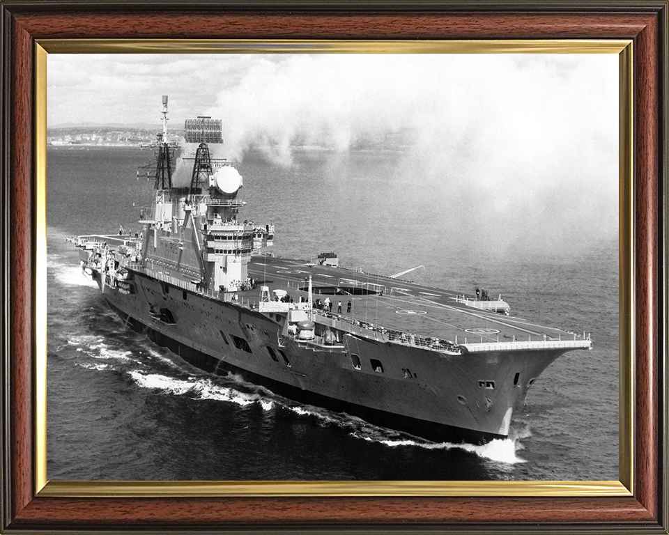 HMS Eagle R05 Royal Navy Audacious class aircraft carrier Photo Print or Framed Print - Hampshire Prints