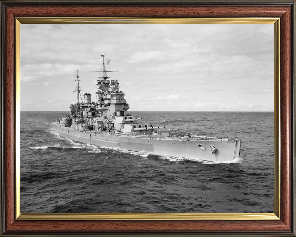 HMS Duke of York (17) Royal Navy King George V class battleship Photo Print or Framed Print - Hampshire Prints