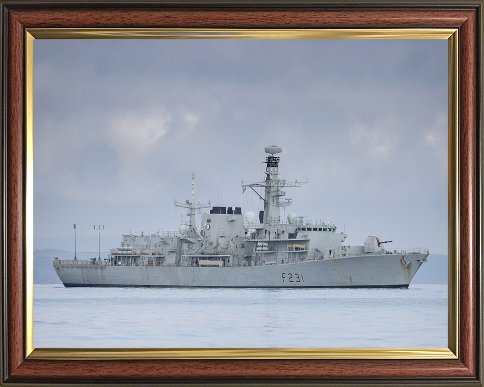 HMS Argyll F231 Royal Navy type 23 Frigate Photo Print or Framed Print - Hampshire Prints