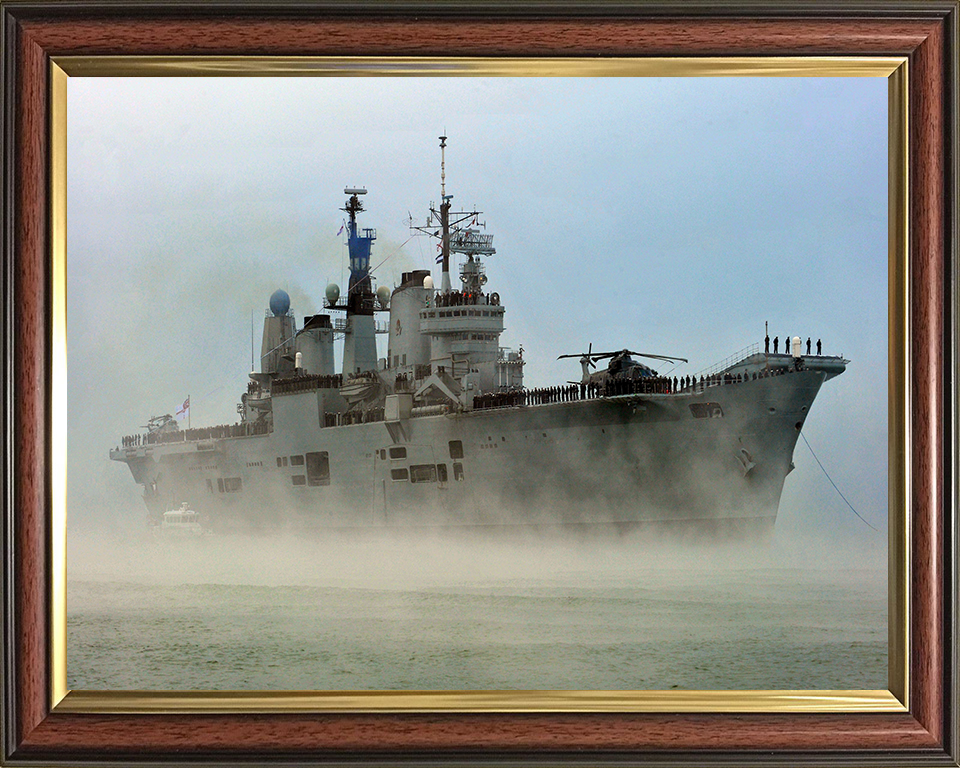 HMS Ark Royal R07 Royal Navy Invincible class aircraft carrier Photo Print or Framed Print - Hampshire Prints