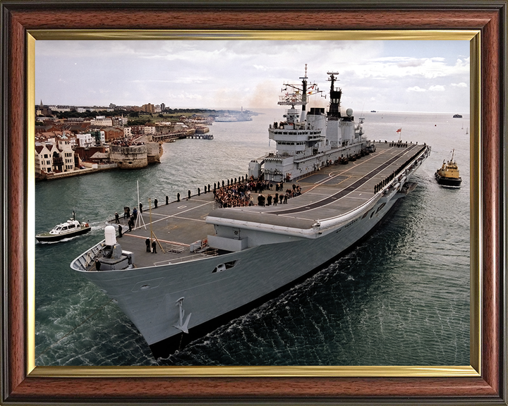 HMS Ark Royal R07 Royal Navy Invincible class aircraft carrier Photo Print or Framed Print - Hampshire Prints