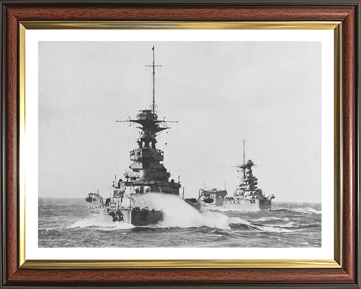 HMS Barham (04) Royal Navy Queen Elizabeth class battleship Photo Print or Framed Print - Hampshire Prints