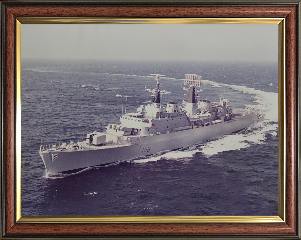 HMS Antrim D18 Royal Navy County class destroyer Photo Print or Framed Print - Hampshire Prints