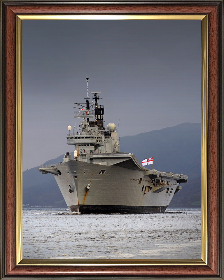 HMS Ark Royal R07 Royal Navy Invincible class aircraft carrier Photo Print or Framed Print - Hampshire Prints