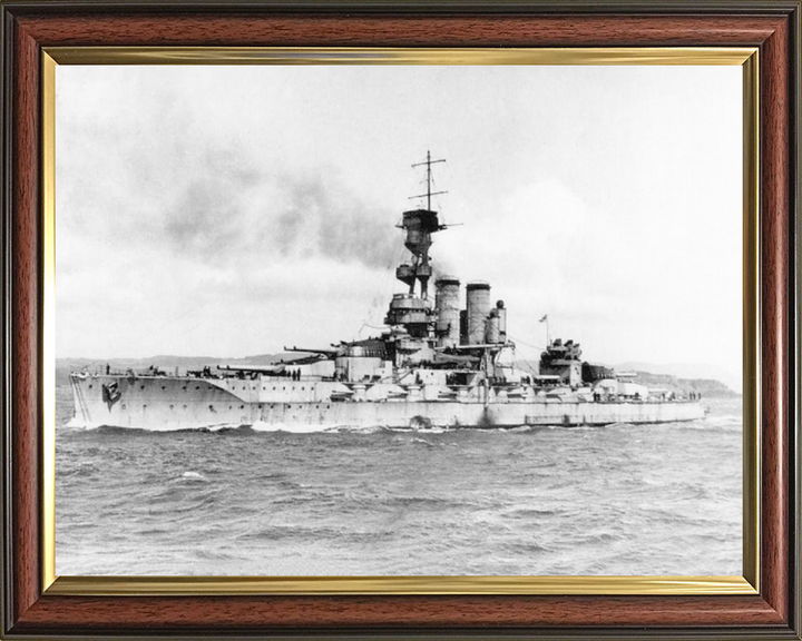 HMS Erin (1911) Royal Navy dreadnought battleship Photo Print or Framed Print - Hampshire Prints