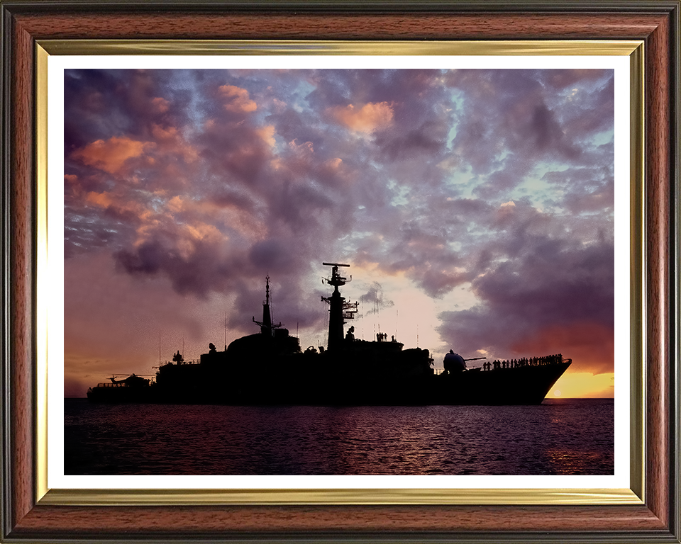 HMS Active F171 Royal Navy Type 21 frigate Photo Print or Framed Print - Hampshire Prints