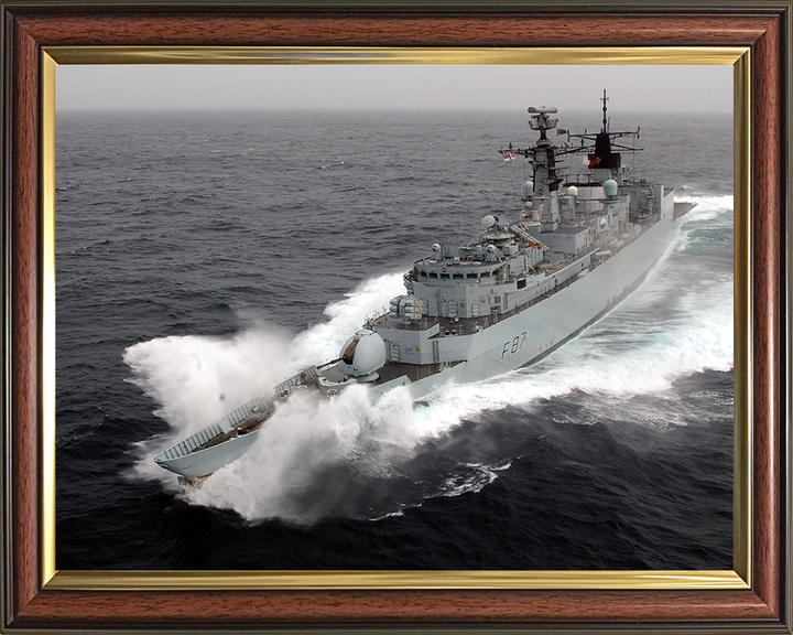 HMS Chatham F87 Royal Navy Type 22 Frigate Photo Print or Framed Print - Hampshire Prints