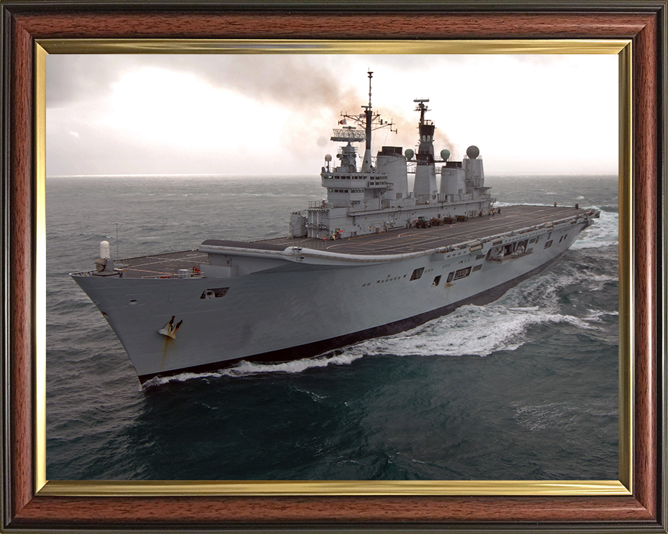 HMS Ark Royal R07 Royal Navy Invincible class aircraft carrier Photo Print or Framed Print - Hampshire Prints