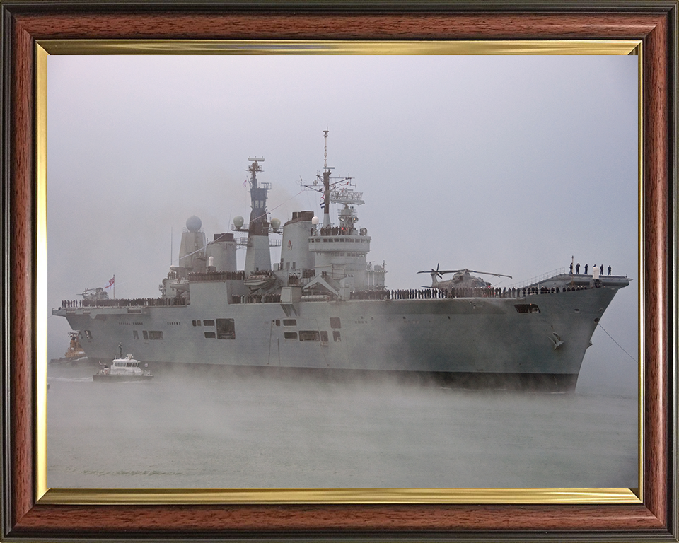 HMS Ark Royal R07 Royal Navy Invincible class aircraft carrier Photo Print or Framed Print - Hampshire Prints