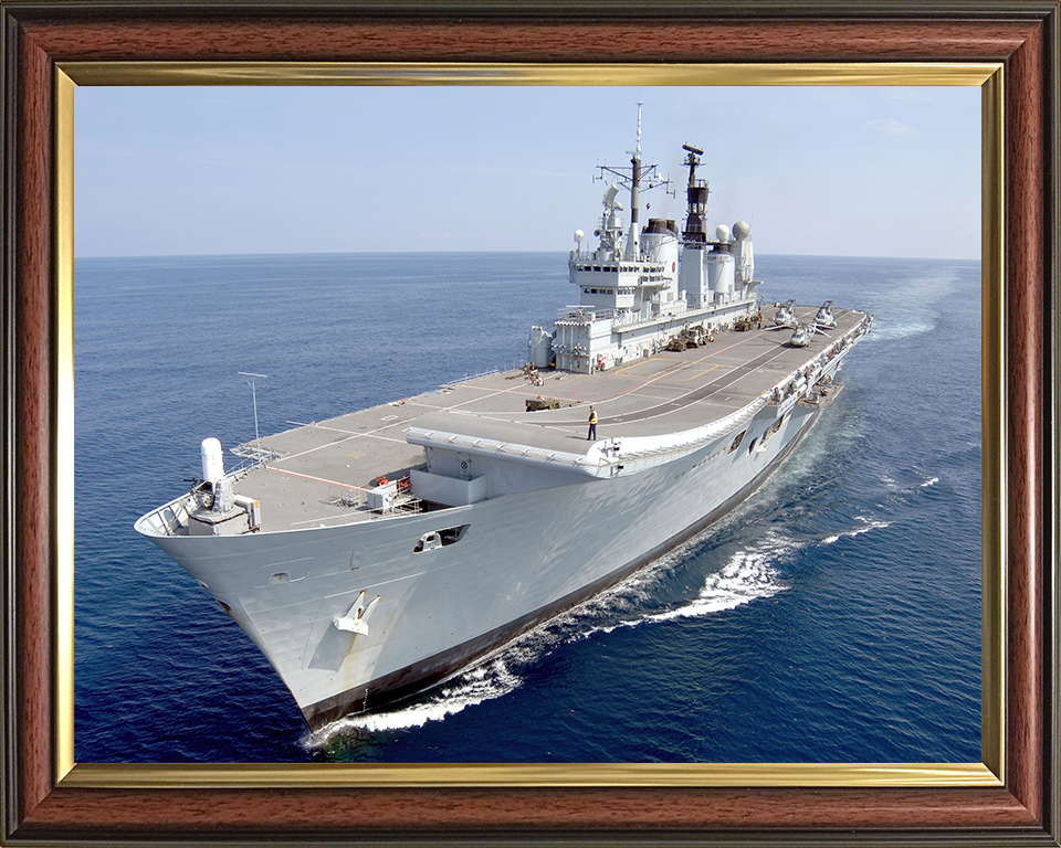 HMS Ark Royal R07 Royal Navy Invincible class aircraft Carrier Photo Print or Framed Print - Hampshire Prints