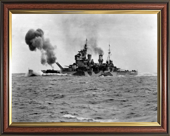 HMS Anson 79 Royal Navy King George V class battleship Photo Print or Framed Print - Hampshire Prints