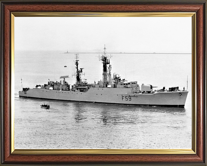 HMS Chichester F59 Royal Navy Salisbury class Frigate Photo Print or Framed Print - Hampshire Prints