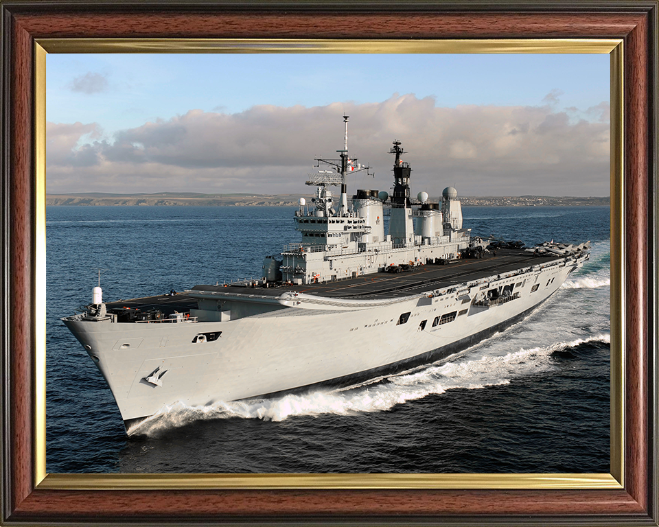 HMS Ark Royal R07 Royal Navy Invincible class aircraft carrier Photo Print or Framed Print - Hampshire Prints