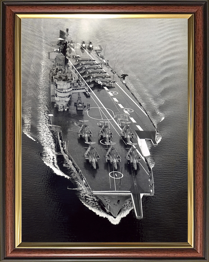 HMS Ark Royal R09 Royal Navy Audacious class aircraft carrier Photo Print or Framed Print - Hampshire Prints