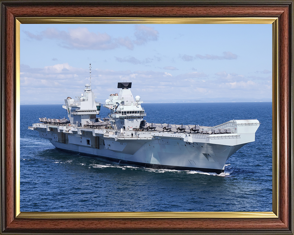 HMS Queen Elizabeth R08 | Photo Print | Framed Print | Queen Elizabeth Class | Aircraft Carrier | Royal Navy Hampshire Prints