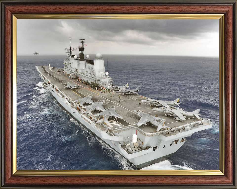 HMS Ark Royal R07 Royal Navy Invincible class aircraft carrier Photo Print or Framed Print - Hampshire Prints