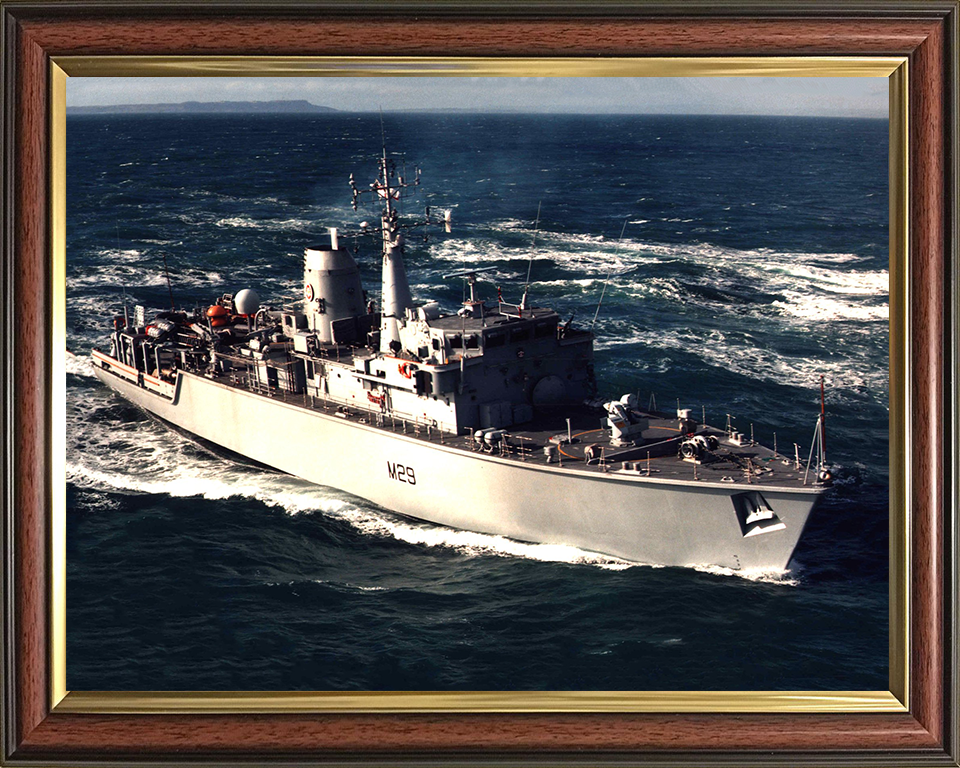 HMS Brecon M29 Royal Navy Hunt class mine countermeasures vessel Photo Print or Framed Print - Hampshire Prints