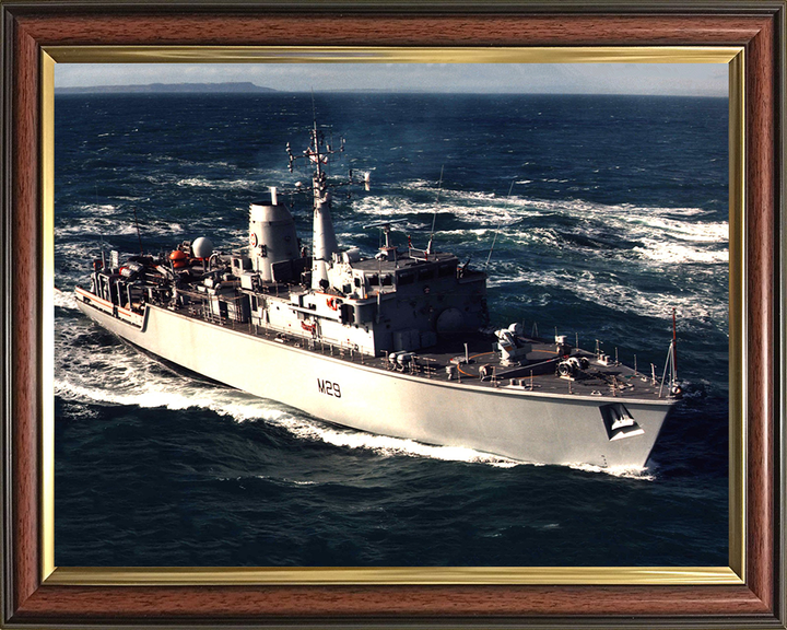 HMS Brecon M29 Royal Navy Hunt class mine countermeasures vessel Photo Print or Framed Print - Hampshire Prints