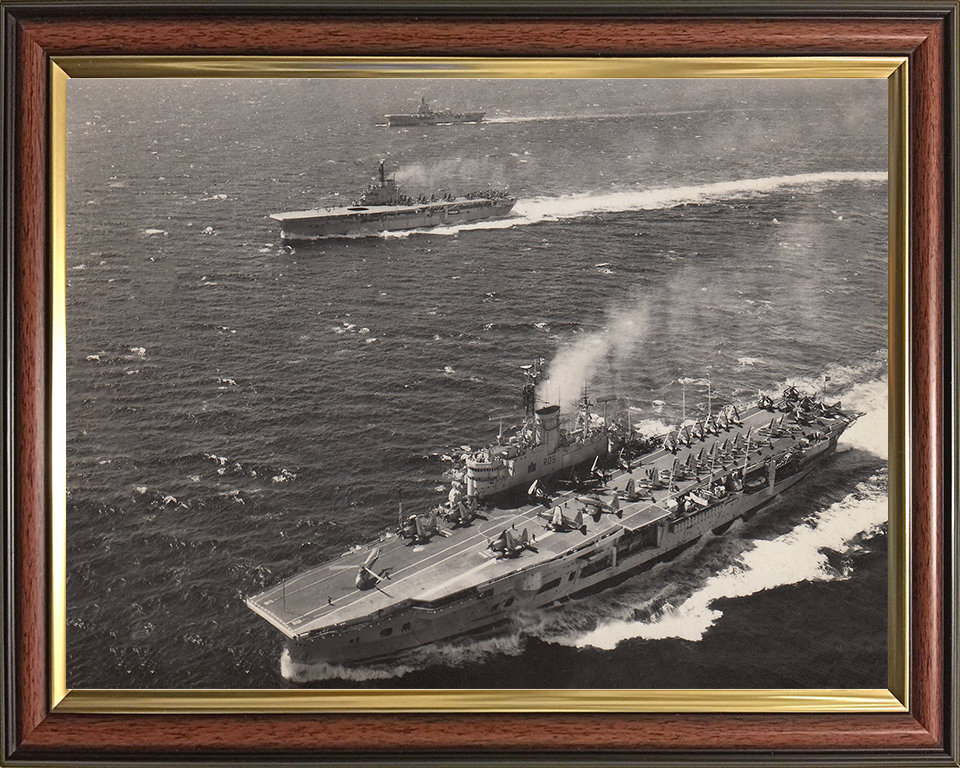 HMS Ark Royal R09 and HMS Bulwark R08 aircraft carriers Photo Print or Framed Print - Hampshire Prints