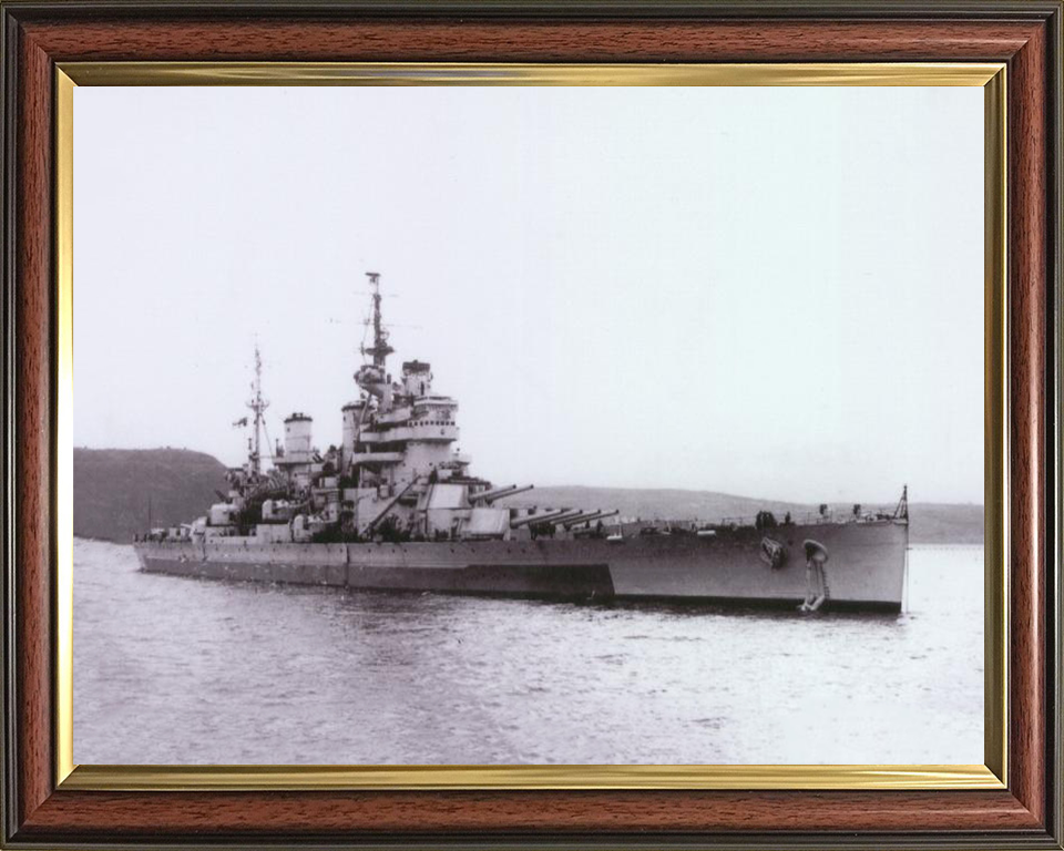 HMS Anson 79 Royal Navy King George V class battleship Photo Print or Framed Print - Hampshire Prints