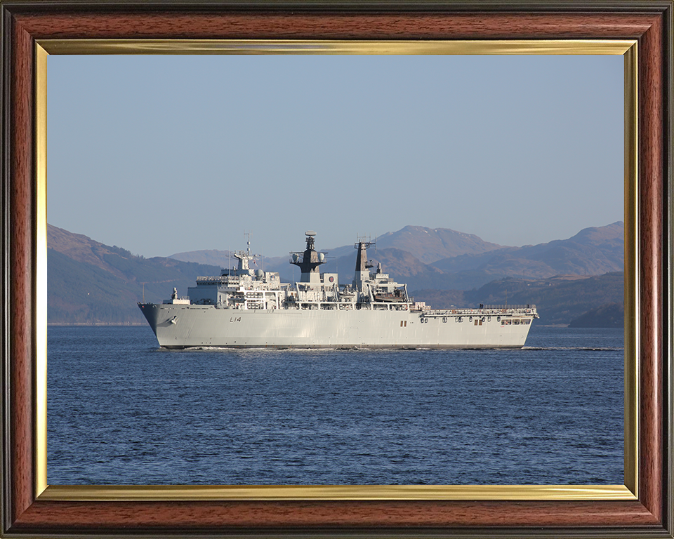 HMS Albion L14 Royal Navy Albion Class amphibious ship Photo Print or Framed Print - Hampshire Prints