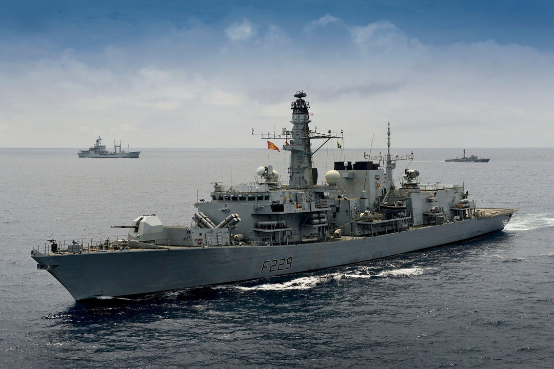 HMS Lancaster F229 Royal Navy Type 23 frigate Photo Print or Framed Print - Hampshire Prints