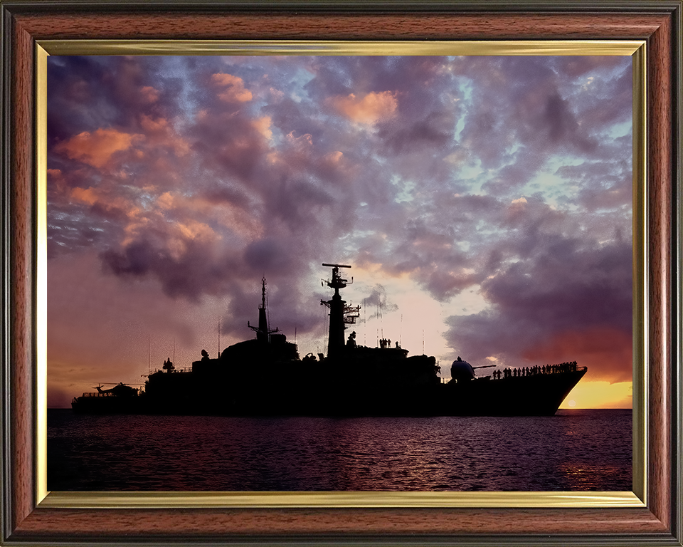 HMS Active F171 Royal Navy Type 21 frigate Photo Print or Framed Print - Hampshire Prints