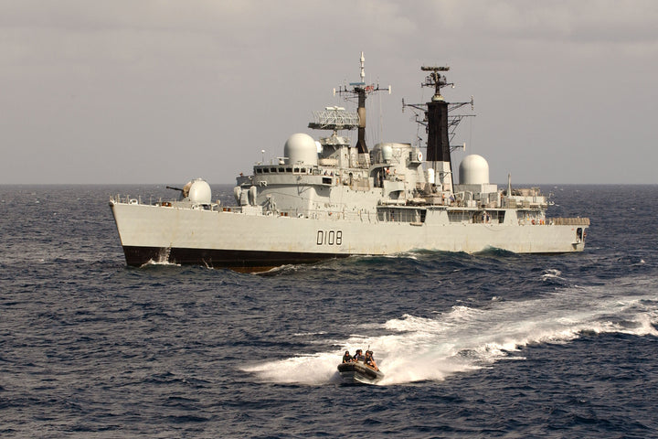 HMS Cardiff D108 Royal Navy Type 42 destroyer Photo Print or Framed Print - Hampshire Prints