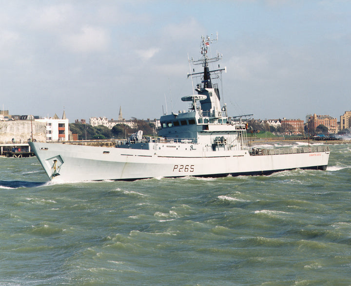 HMS Dumbarton Castle P265 Royal Navy Castle class patrol vessel Photo Print or Framed Print - Hampshire Prints